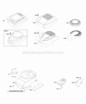 Blower HousingShrouds Diagram and Parts List for  Briggs and Stratton Engine